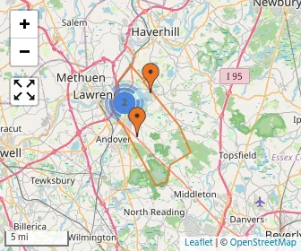 Area schools map